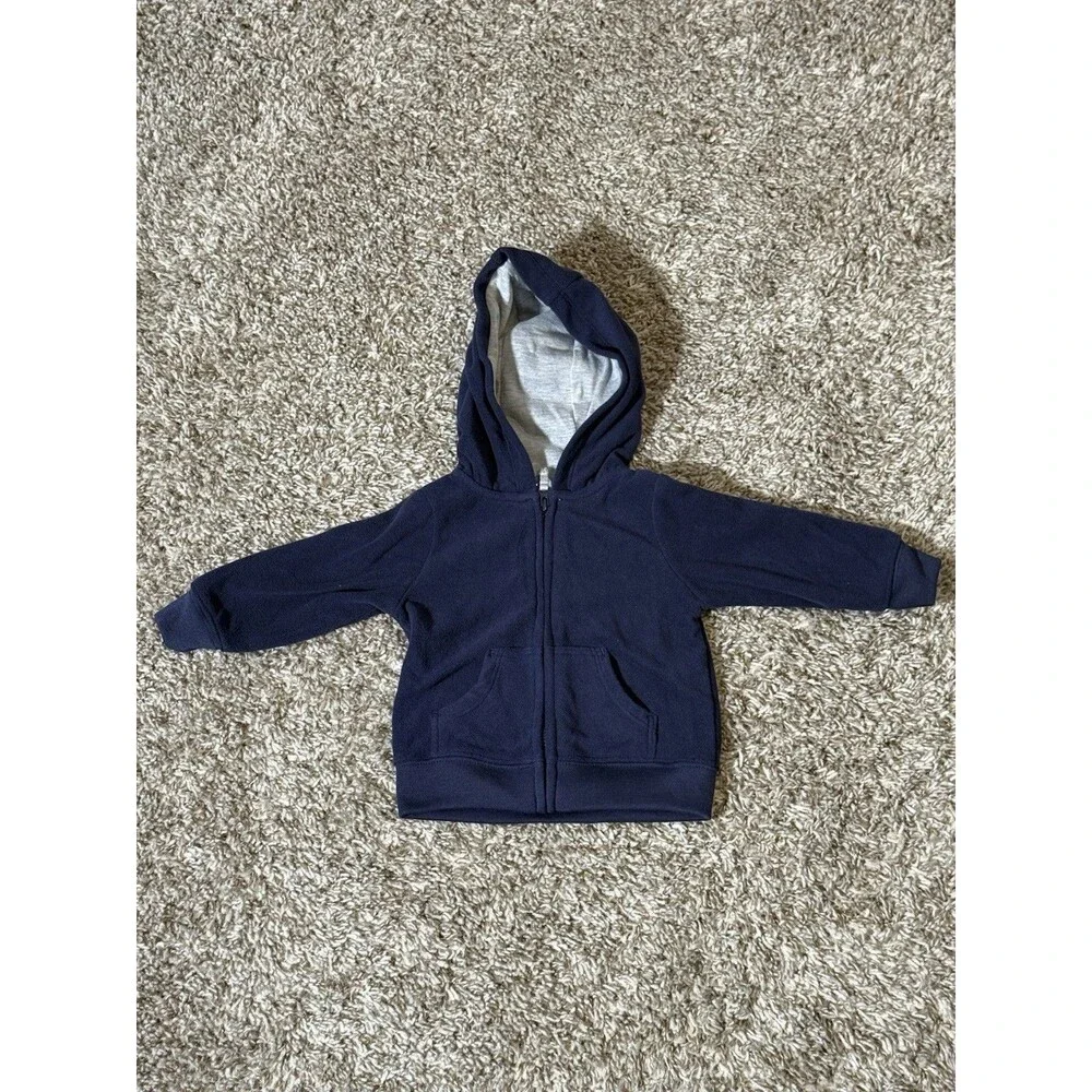 Simple Joys by Carter’s Baby Hoodie Jacket Navy Blue 3–6 Months